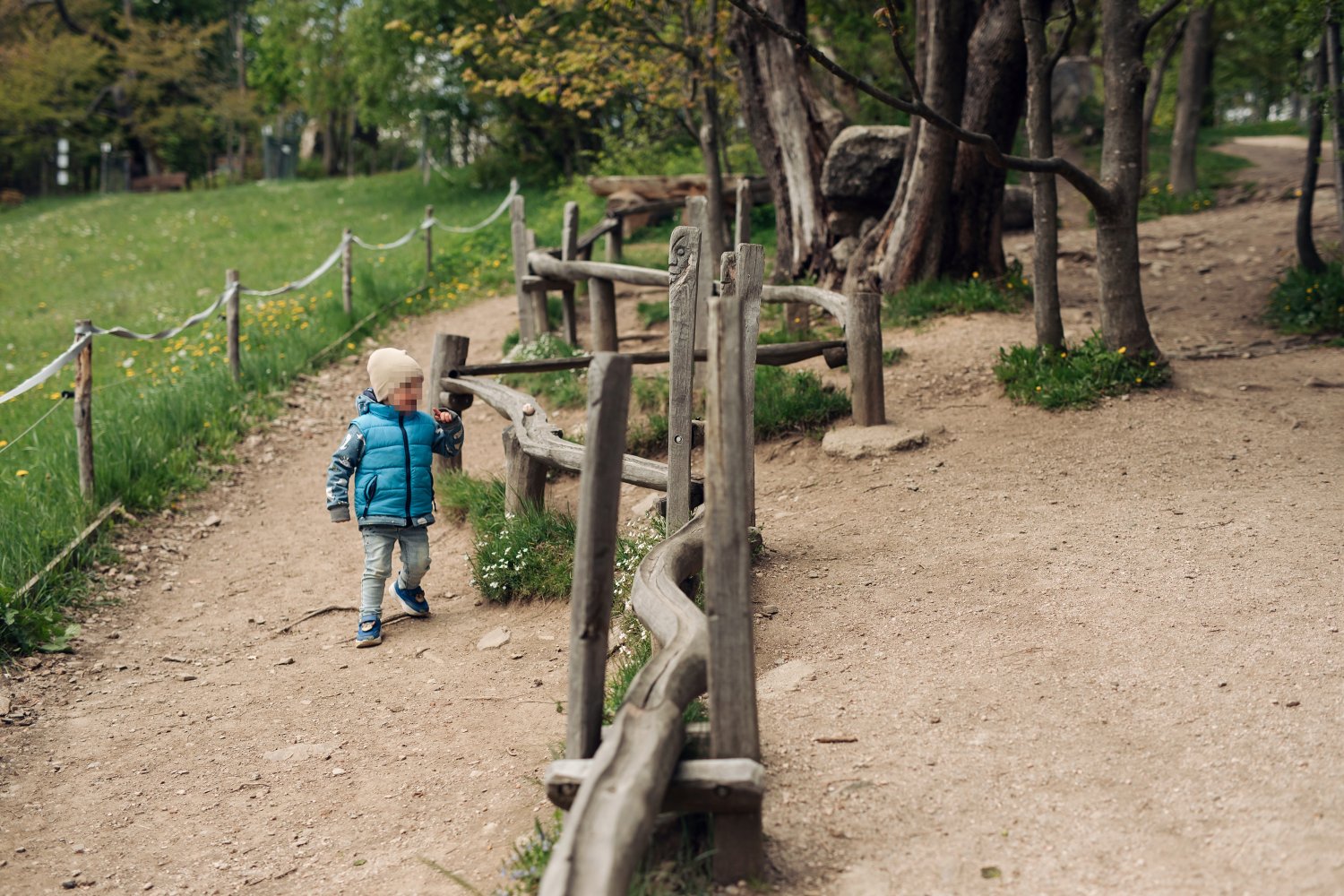 Lesopark - herní prvky pro děti