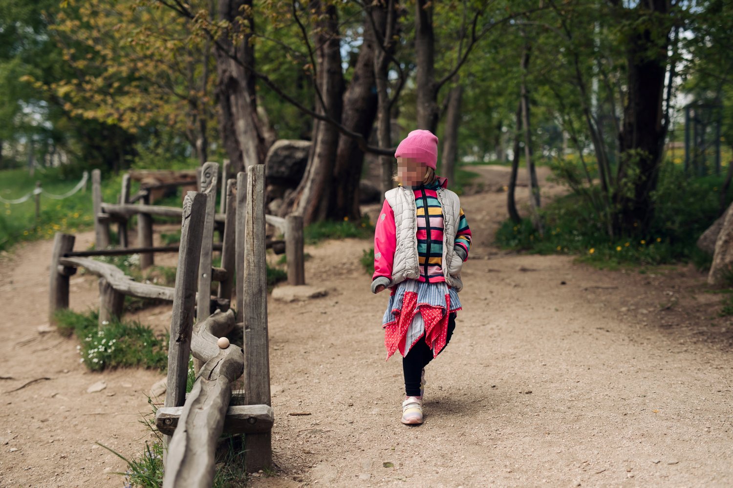 Lesopark - herní prvky pro děti