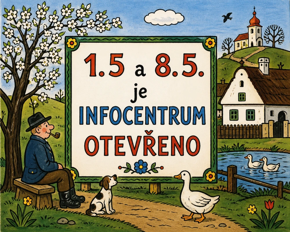 1.5.  i 8.5. je Infocentrum otevřeno
