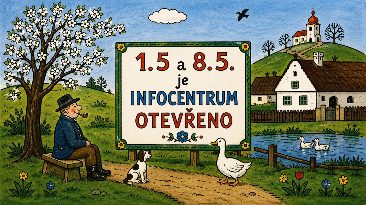 1.5.  i 8.5. je Infocentrum otevřeno