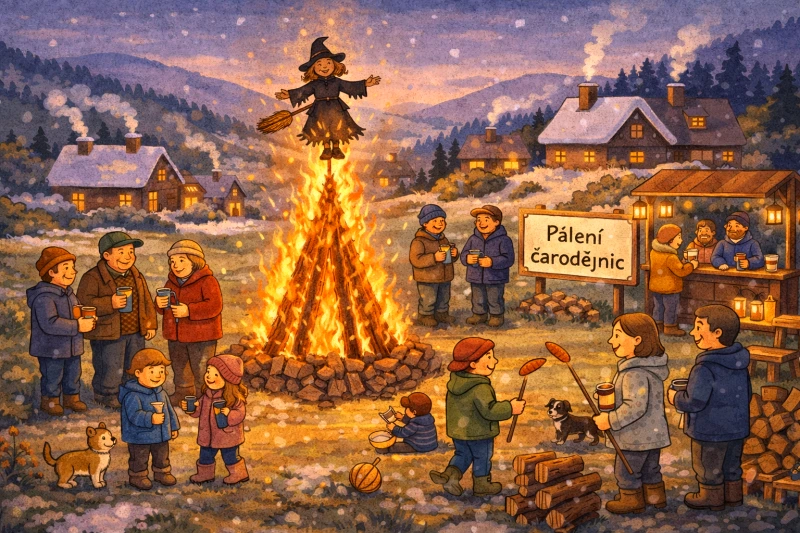 Pálení čarodějnic – Horní Polubný